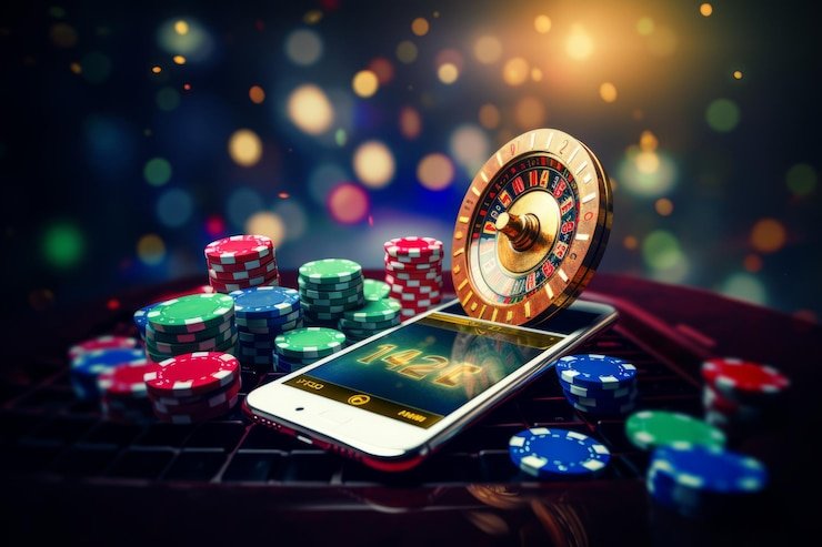 Filipino player spinning a jackpot slot game on a smartphone at home